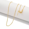 Brass Cable Chain Necklaces for Women NJEW-G084-10G-1