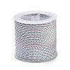 11M Polyester Braided Cord with Cotton Core & Metallic Thread OCOR-Z006-01-11-1