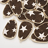 Eco-Friendly Cowhide Leather Pendants FIND-N049-03G-1