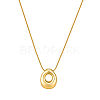 304 Stainless Steel Alphabet Pendant Necklaces for Men and Women GP1122-15-1