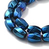 Electroplated Synthetic Magnetic Hematite Beads Strands G-P545-G01-02E-3