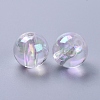 Eco-Friendly Transparent Acrylic Beads PL736-2-2