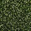 Baking Paint Silver Lined Glass Seed Beads SEED-H003-09D-2