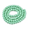 Opaque Solid Color Imitation Jade Glass Beads Strands EGLA-A044-P6mm-D14-3