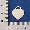 925 Sterling Silver Blank Pendants STER-F057-03S-04-3