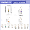 Star/Flat Round/Clover Pendant Stitch Markers HJEW-AB00362-2