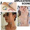 Round Evil Eye Resin Beads RESI-NB0001-26A-7