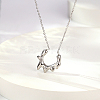 Stainless Steel Sun Pendant Necklace with Cable Chains LV0006-2-2
