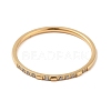 Ion Plating(IP) 304 Stainless Steel Micro Pave Clear Cubic Zirconia Finger Rings RJEW-B068-01C-G-2