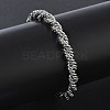 6MM 304 Stainless Steel Round Rope Chain Bracelets SA-CBA2696-25P-2