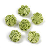 Synthetic Coral Dyed Carved Beads SHEL-D001-01B-1