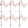Acrylic Rosary Bead Necklace NJEW-PH01475-6