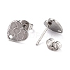 304 Stainless Steel Stud Earring Findings STAS-I183-06A-P-3