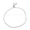 Cubic Zirconia Oval Tennis Bracelet for Men Women Gift BJEW-F417-05P-RS-2