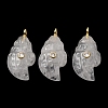 Natural Quartz Carved Pendants G-H357-05G-09-1