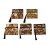 Chinese Brocade Tassel Zipper Jewelry Bag Gift Pouch ABAG-F005-09-2