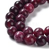 Dyed Natural Malaysia Jade Beads Strands G-G021-01B-04-4
