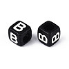Initial Acrylic Horizontal Hole Beads OACR-ZX006-35B-2