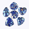 Assembled Synthetic Imperial Jasper and Natural Lapis Lazuli Pendants G-S329-032-1