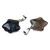 Star Natural Indian Agate Pendants G-Q367-28-4