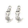 Tibetan Style Alloy Mermaid Pendants TIBEP-5402-AS-LF-1