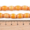 Handmade Millefiori Glass Oval Bead Strands LK-Z001-01B-05-3
