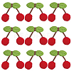 3 Bags Wool Pompom Cherry Hanging Banner DIY-CP0013-53-7
