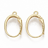 Brass Leverback Earring Findings KK-T051-42G-NF-1