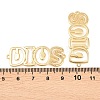 Brass Hollow Connector Charm KK-F931-28A-G-3