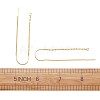 Brass Earring Findings KK-TA0007-22G-NF-6