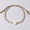 Natural Freshwater Pearl Bead Braided Bead Bracelets LS-JH8725-4-1