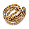 Electroplated Synthetic Non-magnetic Hematite Beads Strands G-T139-63C-2
