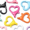 10Pcs 10 Colors Spray Painted Eco-Friendly Alloy Lobster Claw Clasps FIND-YW0002-26-2