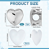 1 Set Heart 925 Sterling Silver European Beads STER-PH0003-10-2