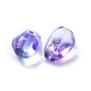 Transparent Glass Charms GLAA-O017-02G-2