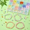 516Pcs 21 Style Acrylic Round Beads DIY-YW0008-09-5