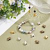 60Pcs 6 Colors Tibetan Style Alloy Beads TIBEB-HY0001-05-5