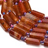 Natural Dragon Veins Agate Beads Strands GG-CBAD37B-01-3