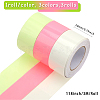 BENECREAT 3 Rolls 3 Colors 3M Plastic Adhesive Glow in the Dark Tape DIY-BC0012-37-2