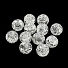 Transparent Spray Painting Crackle Glass Beads GLAA-L046-01A-3