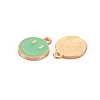 Alloy Enamel Charms ENAM-S121-165K-RS-3