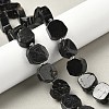 Natural Black Tourmaline Beads Strands G-I394-D17-1