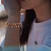 Natural Tiger Eye Braided Bead Bracelet BJEW-SW00001-11-5