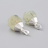 Natural Prehnite Pendants G-G845-07S-09-2