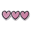 Triple Heart Appliques X-DIY-D080-06-1