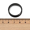 201 Stainless Steel Grooved Finger Ring Settings STAS-TAC0001-10E-B-4