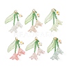 Glass Seed Beaded Pendants PALLOY-MZ01240-1