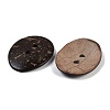 Carved Oval 2-hole Basic Sewing Button SHEL-K009-03-2
