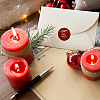 Brass Wax Seal Stamp with Handle AJEW-WH0184-0653-4
