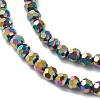 Electroplate Glass Beads Strands EGLA-K015-09D-3